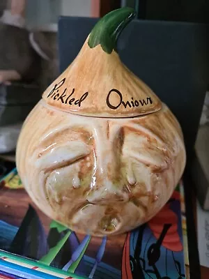 Buy Vintage Pickled Onion Crying Face Jar. Toni Raymond Pottery • 3.50£