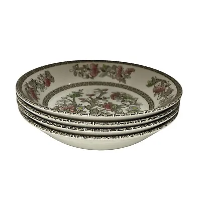 Buy Vintage Johnson Brothers Indian Tree Coupe Soup Bowl X4 Bowls Set 7 Inches • 24.49£