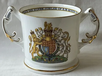 Buy Aynsley Bone China Loving Cup, Silver Jubilee Of H.M. Queen Elizabeth II In 1977 • 5£