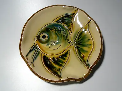 Buy Vintage Puigdemont Fish Ashtray / Dish, Spanish Studio Pottery, Diaz Costa • 14.95£