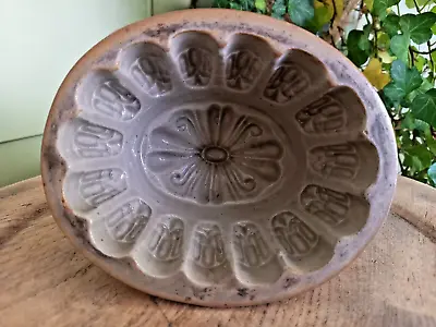 Buy Antique 19th Century Salt Glazed Stoneware Small Jelly Mould • 12£
