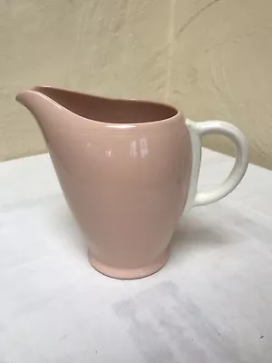 Buy Grindley Pink Peach Milk Jug With White Handle Art Deco Style Utility China • 9.50£
