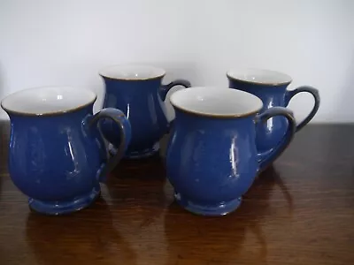 Buy Denby Imperial Blue Craftsman Mugs X 4 • 20£