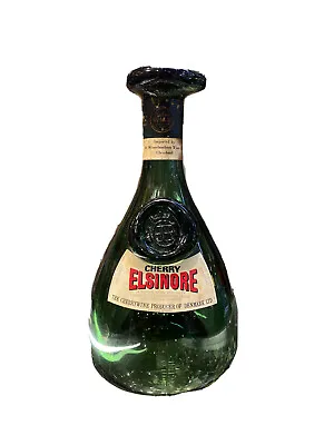 Buy Danish Holmegaard Cherry Elsinore Wine Bottle Green Glass Carafe CE Crown  • 56.70£