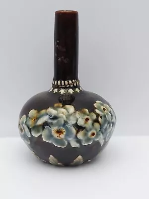 Buy Antique Doulton Lambeth Small Vase 1880 - 1891 Emma Marriott + Signature A/F • 15£