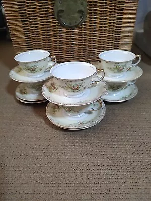 Buy Vintage Meito Set Of 6 Teacups & 8 Saucers Japan ME 183 • 22.11£