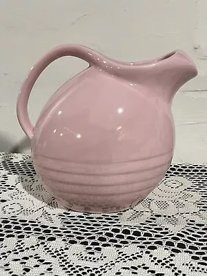 Buy American Art Pottery Pale Pink Ceramic Pitcher With Ice Lip MINT! Vintage SIGNED • 19.27£