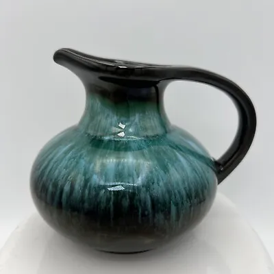 Buy Blue Mountain Pottery Creamer Pitcher Vase Canada BMP Blue Green Dip Glaze • 17.95£