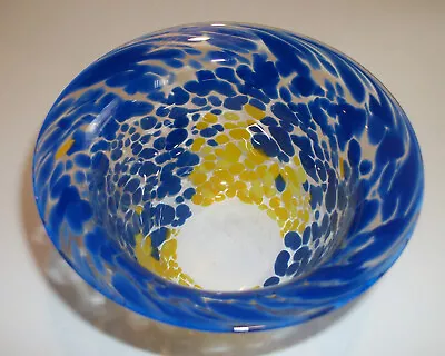 Buy Kosta Boda Ulrica Hydman-Vallien Swedish Vintage Art Glass Bowl #57722 Signed • 70.69£