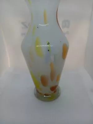 Buy Vintage Hand Blown Art Glass Vase • 5.15£
