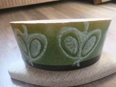 Buy Vintage 1970's French Pate Bowl  Faience Quimper Green • 7.25£