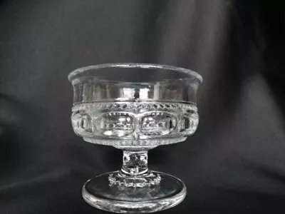 Buy Tiffin Glass Clear Kings Crown 3 Seamed Champagne Tall Sherbet Very Good Cond. • 5.22£