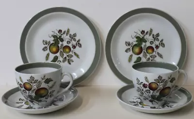 Buy Alfred Meakin England Hereford Pattern 2 Cups, 2 Saucers, 2 Bread Butter Vintage • 22.17£