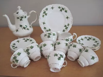 Buy Colclough Ivy Leaf 8143 China Coffee Set For 6 Persons • 130£