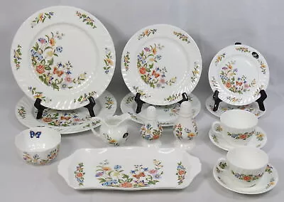 Buy 5-Piece Place Settings, Service For 2 Aynsley Cottage Garden Plates Cup S&P Tray • 120.05£