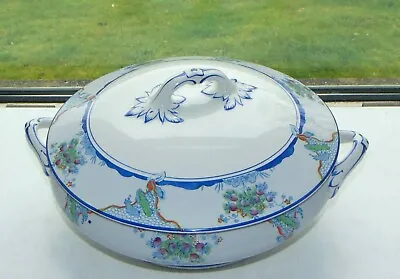Buy Weatherby Falcon Ware Haddon Pattern 4602. Blue And White Hand Painted Tureen  • 15£