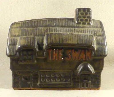 Buy Delightful Vintage Tremar Pottery Swan Inn Money Box, C1970. Excellent Condition • 19£