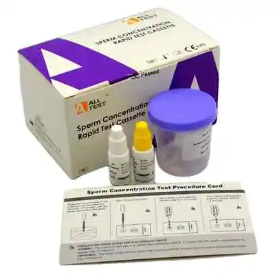 Buy Male  Fertility Test Kit ~ Alltest Home Sperm Testing Kit Special Offer • 6.99£