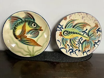 Buy Pair Of Small Puigdemont Fish Wall Plates  • 20£