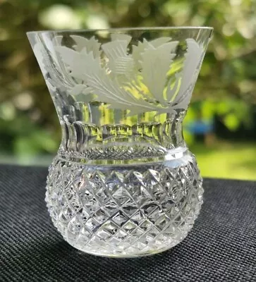 Buy Small Edinburgh Crystal Thistle 2  Tall Shot Glass • 22£