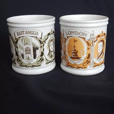 Buy 2 Denby Stoneware Mugs Regions And Counties East Anglia / London • 6£