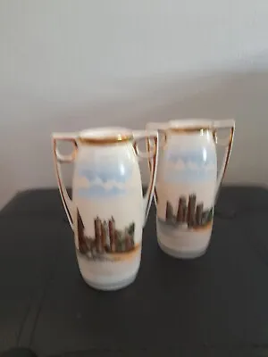 Buy A Pair Of Vintage York Landmarks Vases • 20£