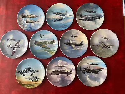 Buy 10 World War 2 Royal Airforce Bone China Plates Coalport Michael Turner • 30£