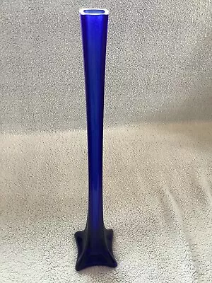Buy Cobalt Blue Tall Glass Vase • 15£