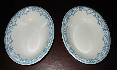 Buy Vintage John Maddock & Sons Small Oval Bowl Vitreous WILD ROSE England SET Of 2 • 15.35£