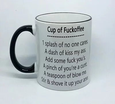 Buy Mug Of Fuckoffee Coffee Rude Novelty Birthday Present Funny Birthday Gift Cup • 10.99£