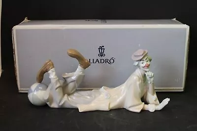 Buy Lrg Vtg LLADRO 04618 'Clown' Spanish Porcelain CLOWN FIGURINE 15  Boxed - D34 • 44£