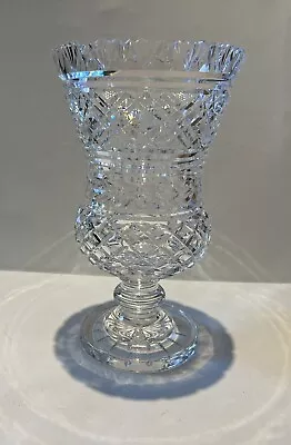 Buy Waterford Irish Cut Glass Master Cutter Series 10” Large Footed Thistle Vase SEE • 299.30£