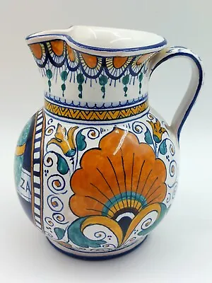 Buy Vtg Faenza Italian Pottery  Handpainted Jug/Pitcher  7  Tall Made In Italy  MINT • 50.28£