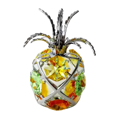 Buy Crystocraft Pineapple Ornament With Bohemian Crystals Gift Boxed Yellow Green • 27.99£