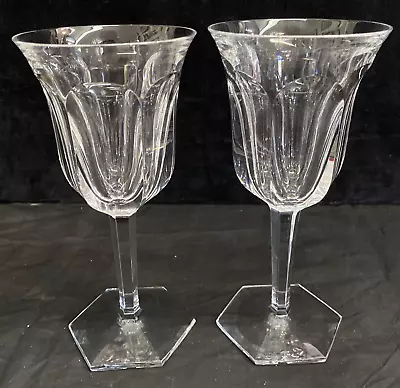 Buy Pair Of Baccarat Malmaison Tall 7.5  Water Or Wine Glasses France Mint BH370 • 335.66£