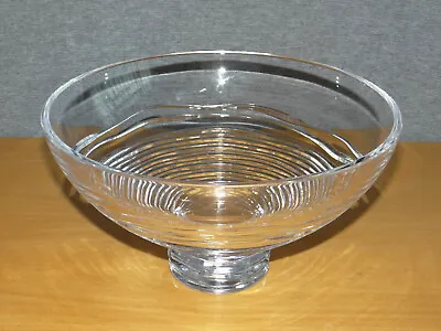 Buy Waterford Cut Irish Crystal Large 25cm Jasper Conran Strata Footed Glass Bowl • 29.99£
