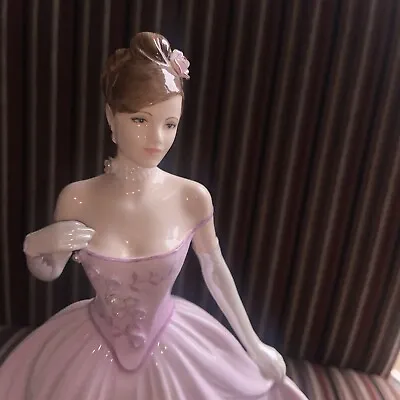 Buy Coalport Limited Edition Figurine “The Rose Ball” Excellent Condition Pink Gown • 89£