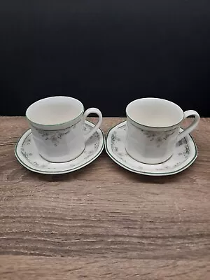 Buy Vintage  Royal Doulton Caprice Coffee Cup & Saucer X2 • 5.50£