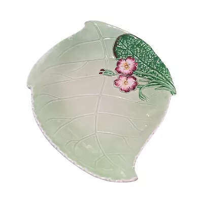 Buy Vintage Hand Painted Carlton Ware Primula Leaf Shaped Dish • 17.07£