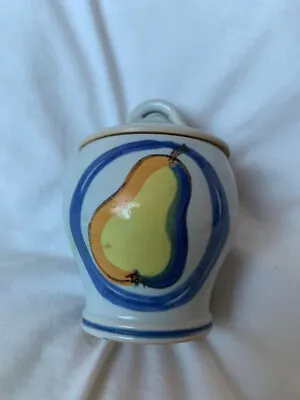 Buy Buchan Portobello Pottery Hand Painted Fruit Motif Preserve Brittany Pattern Jar • 14.99£