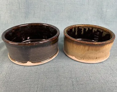 Buy Set Of Two Studio Art Pottery Soup Chili Bowls  Signed DS 2016 • 17.33£