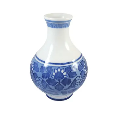Buy Antique 1918 Royal Copenhagen Blue & White Rundskuedagen Upside Down Day Vase • 77.44£