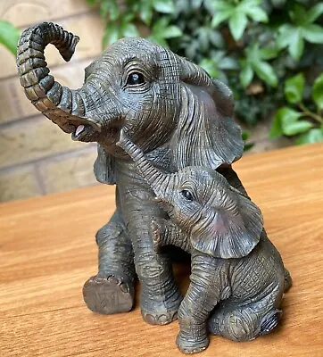Buy Statue Elephant With Baby By Leonardo Collection Playtime Elephant Ornament • 18.99£
