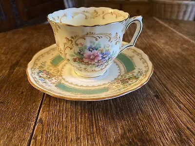Buy Crown Staffordshire Bone China Tea Cup And Saucer Vintage Antique • 5£