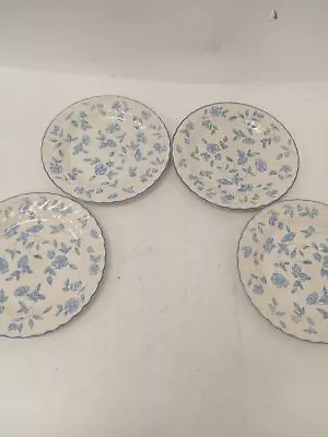 Buy 4X BHS Bristol Blue Dinner Plates Floral Blue/White Vintage Collectors Pre Owned • 6.99£
