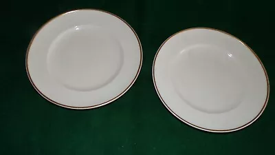 Buy Two Irish Belleek Porcelain Edge Gilded Side Plates 3rd Black Mark • 49£