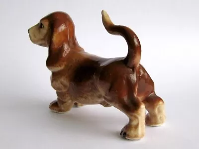 Buy Vintage China Basset Hound Dog Ornament Figure Tan Colouring - Little Boy • 9.99£