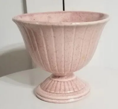 Buy Vintage Red Wing Zephyr Pink Speckled Ribbed Footed 5  Vase/Planter M-5004  • 8.54£