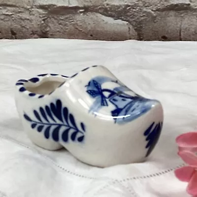 Buy Vintage Blue & White Delftware Delft Holland Hand Painted Clog Ashtray • 6.99£