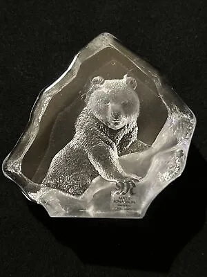 Buy Polar Bear Mats Jonasson Swedish Glass Small Paperweight Ornament Rare • 10£